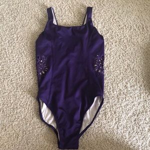 Purple leotard